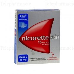 Nicoretteskin 15 mg/16 heures Boîte de 7 sachets
