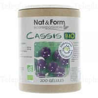 NAT&FORM ECO RESP Cassis Bio Gél B/200