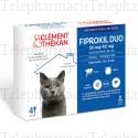 Fiprokil Duo pour chat - 4 pipettes de 0,5 ml
