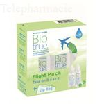 Biotrue Flight Pack solution lentilles - 2 x 60 ml + Zip Bag