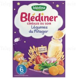 Bledina blediner céréales du soir legumes du potager des 6 mois 240g