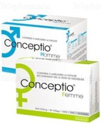 Pack Conceptio Femme (30 gélules - 30 capsules) et Conceptio Homme (30 sachets - 90 capsules)