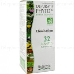dépuratif phyto 32 plantes bio flacon 300ml