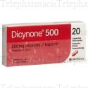 Dicynone 500 mg Boîte de 20 comprimés