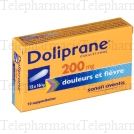 Doliprane 200 mg Boîte de 10 suppositoires