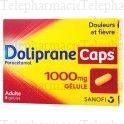 Doliprane Caps 1000 mg Boîte de 8 gélules