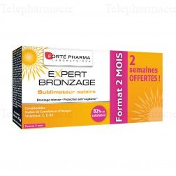 Expert Bronzage Cure 2 mois 56 comprimés dont 14 Offerts