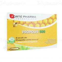 Propolis 500 mg 20 ampoules de 10ml