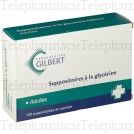 SUPPOSITOIRES à la GLYCERINE Adultes GILBERT Boîte de 100