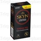 MANIX Skyn Intense Feel préservatifs boîte de 10 + 4 gratuits