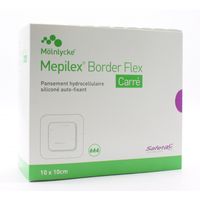 MOLNLYCKE Mepilex Border Flex 10x10 cm boite de 16