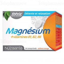 Magnesium + vitamines b1 b2 b6 24 comprimes effervescents