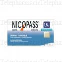 Nicopass 1,5 mg sans sucre menthe fraîcheur Boîte de 96 pastilles
