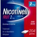 Nicotinell fruit 2 mg sans sucre Boîte de 204 gommes