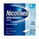 Nicotinell menthe fraicheur 2 mg sans sucre 204 gommes Boîte de 204 gommes