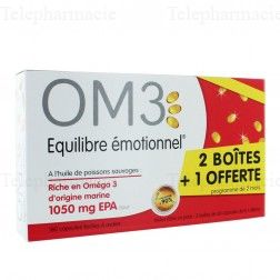 OM3 Classique Equilibre Emotionnel PROMO Lot de 3 Boites 180 capsules
