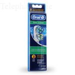 Oral b dual clean brossettes de remplacement x3