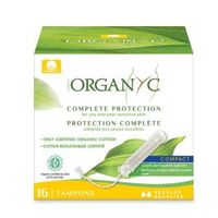 ORGANYC Tampons Compact avec applicateur flux normal x16