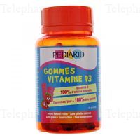 PEDIAKID Gommes vitamines D3 60 gommes