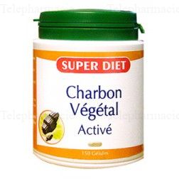 SUPER DIET Charbon Végétal activé flacon 150 gélules