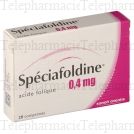 Spéciafoldine 0,4 mg Boîte de 28 comprimés