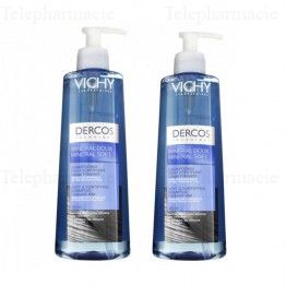 Dercos shampooing doux fortifiant mineral 2x400ml