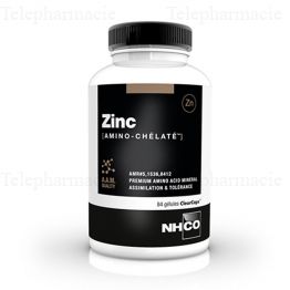 NHCO Minéraux amino-chelates - Zinc pot de 84 gélules