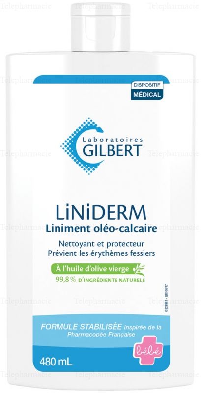 Liniderm Liniment Oléo-Calcaire 480 ml 